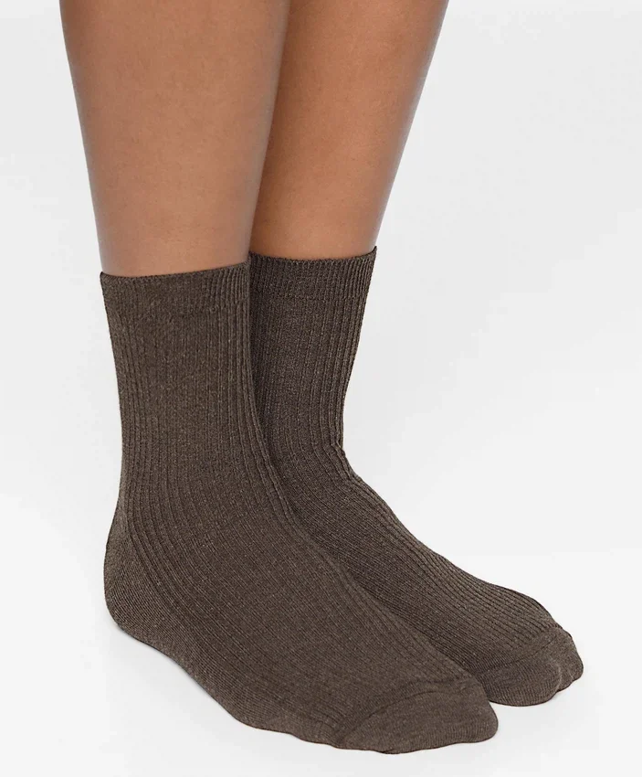 5 paires de chaussettes mi-mollet en coton 5 paires de chaussettes mi-mollet en coton