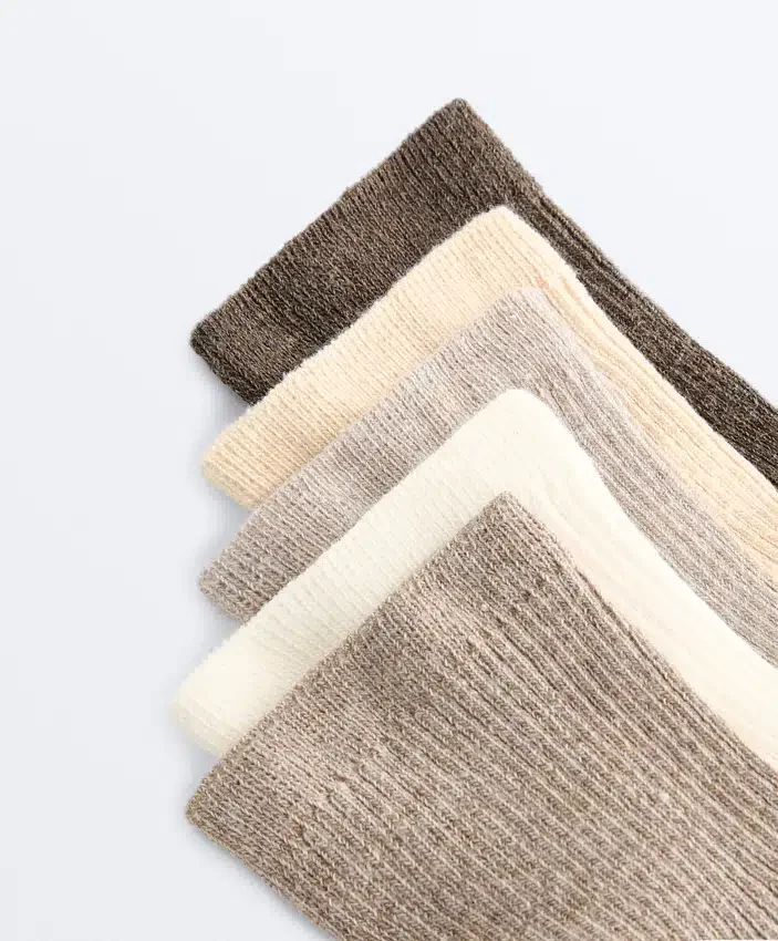 5 paires de chaussettes mi-mollet en coton 5 paires de chaussettes mi-mollet en coton