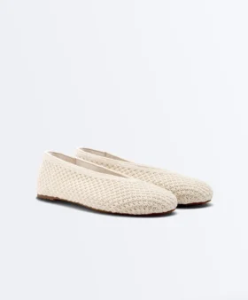 Ballerines en crochet plates