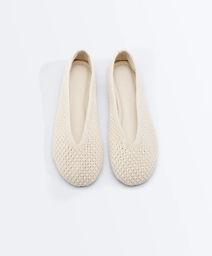 Ballerines en crochet plates Ballerines en crochet plates