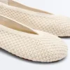 Ballerines en crochet plates Ballerines en crochet plates