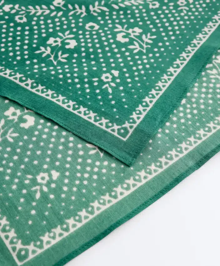 Bandanas 100 % coton à imprimé floral Bandanas 100 % coton à imprimé floral