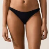Bas de bikini à coupe en U en piqué, couverture moyenne Bas de bikini à coupe en U en piqué, couverture moyenne