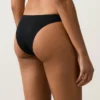 Bas de bikini à coupe en U en piqué, couverture moyenne Bas de bikini à coupe en U en piqué, couverture moyenne
