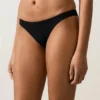 Bas de bikini à coupe en U en piqué, couverture moyenne Bas de bikini à coupe en U en piqué, couverture moyenne