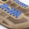 Baskets en daim refendu et mesh Baskets en daim refendu et mesh