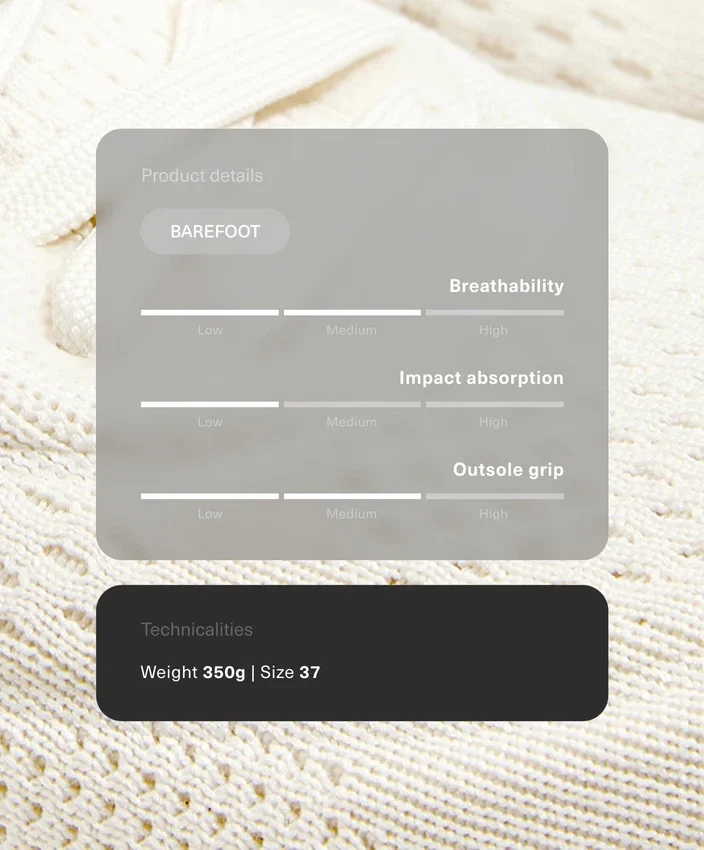 Baskets polyvalentes pour la pratique pieds nus Baskets polyvalentes pour la pratique pieds nus