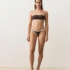 Bikini bandeau à bordures contrastées Bikini bandeau à bordures contrastées