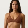 Bikini dos nu en piqué froissé