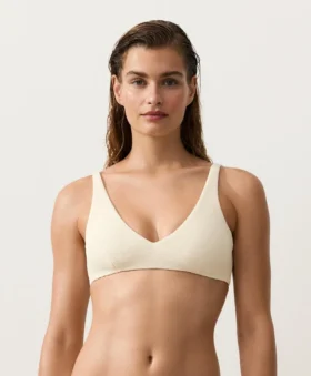Bikini dos nu en piqué froissé