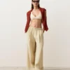 Bikini dos nu en piqué froissé Bikini dos nu en piqué froissé