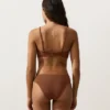 Bikini dos nu en piqué froissé