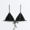 Bikinis triangle en jacquard effet délavé Bikinis triangle en jacquard effet délavé