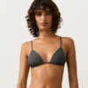 Bikinis triangle en jacquard effet délavé Bikinis triangle en jacquard effet délavé