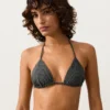 Bikinis triangle en jacquard effet délavé Bikinis triangle en jacquard effet délavé
