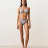 Bikinis triangle à rayures texturées Bikinis triangle à rayures texturées