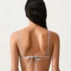 Bikinis triangle à rayures texturées Bikinis triangle à rayures texturées