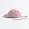 Casquette effet délavé 100 % coton avec cordon Casquette effet délavé 100 % coton avec cordon