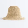 Chapeau bob tressé effet raphia