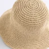 Chapeau bob tressé effet raphia
