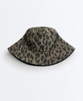 Chapeau imperméable 10K à imprimé léopard