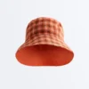 Chapeau réversible en coton mélangé à carreaux Chapeau réversible en coton mélangé à carreaux