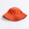 Chapeau réversible en coton mélangé à carreaux Chapeau réversible en coton mélangé à carreaux
