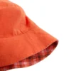 Chapeau réversible en coton mélangé à carreaux Chapeau réversible en coton mélangé à carreaux