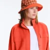 Chapeau réversible en coton mélangé à carreaux Chapeau réversible en coton mélangé à carreaux