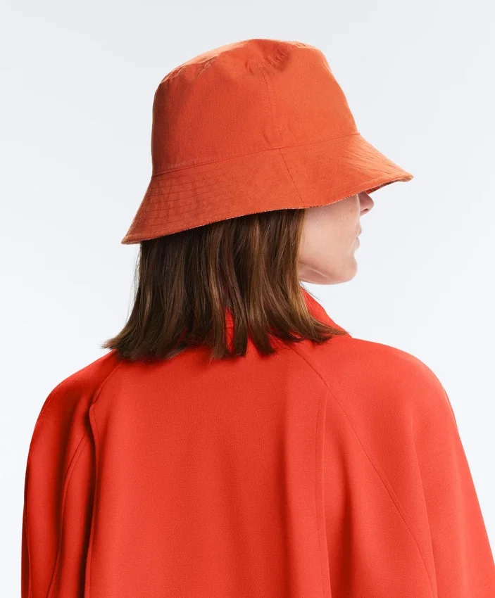 Chapeau réversible en coton mélangé à carreaux Chapeau réversible en coton mélangé à carreaux