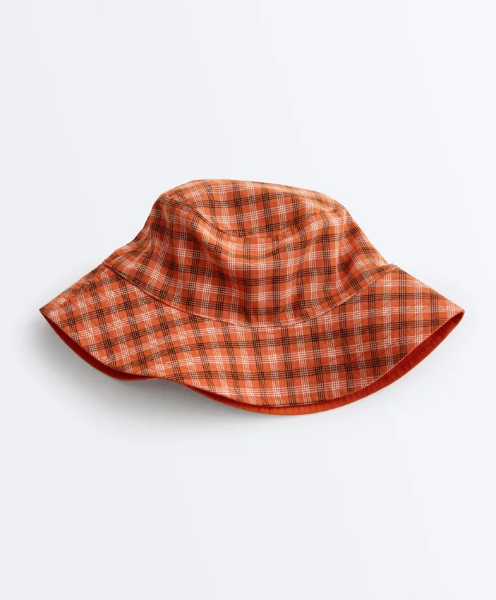 Chapeau réversible en coton mélangé à carreaux Chapeau réversible en coton mélangé à carreaux