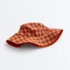 Chapeau réversible en coton mélangé à carreaux Chapeau réversible en coton mélangé à carreaux