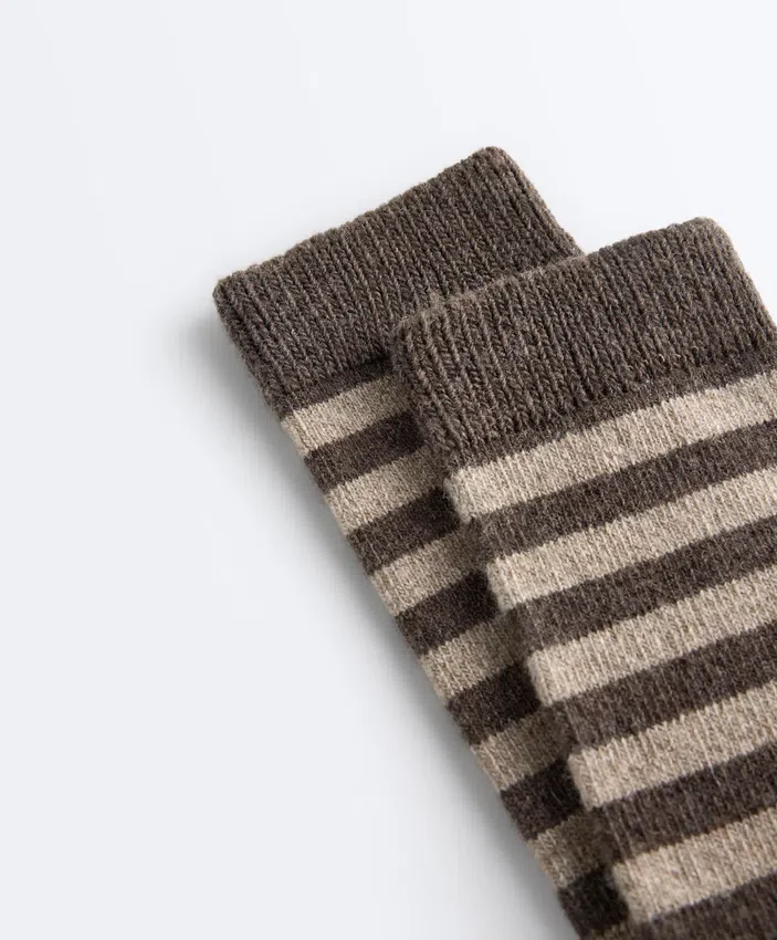 Chaussettes classiques en 19 % cachemire et 12 % laine Chaussettes classiques en 19 % cachemire et 12 % laine