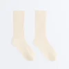 Chaussettes classiques en mélange de soie à côtes Chaussettes classiques en mélange de soie à côtes