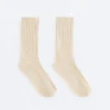 Chaussettes classiques en mélange de soie à côtes Chaussettes classiques en mélange de soie à côtes