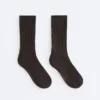Chaussettes classiques en mélange de soie à côtes Chaussettes classiques en mélange de soie à côtes