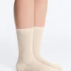 Chaussettes classiques en mélange de soie à côtes Chaussettes classiques en mélange de soie à côtes