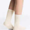 Chaussettes classiques en mélange de soie à côtes Chaussettes classiques en mélange de soie à côtes