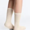 Chaussettes classiques en mélange de soie à côtes Chaussettes classiques en mélange de soie à côtes