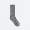 Chaussettes classiques en mélange de soie à côtes Chaussettes classiques en mélange de soie à côtes
