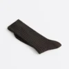 Chaussettes classiques en mélange de soie à côtes Chaussettes classiques en mélange de soie à côtes