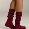 Chaussettes longues 18 % cachemire et 13 % laine
