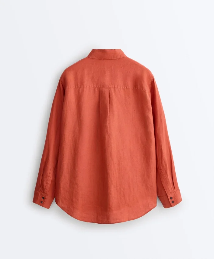 Chemise 100 % lin avec poches Chemise 100 % lin avec poches