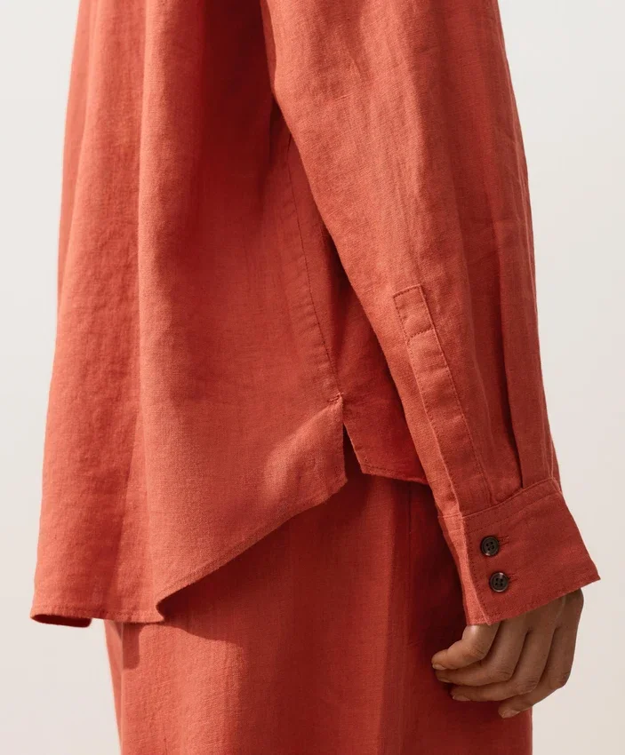 Chemise 100 % lin avec poches Chemise 100 % lin avec poches