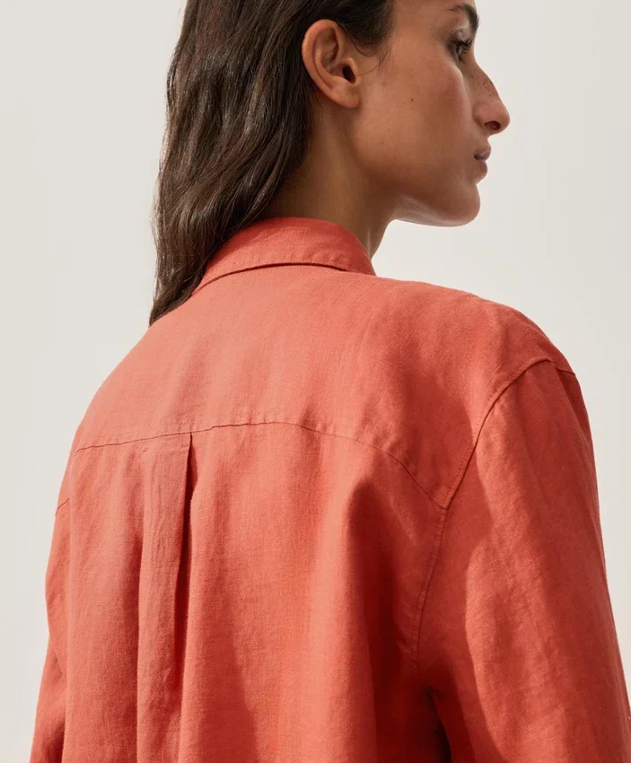 Chemise 100 % lin avec poches Chemise 100 % lin avec poches