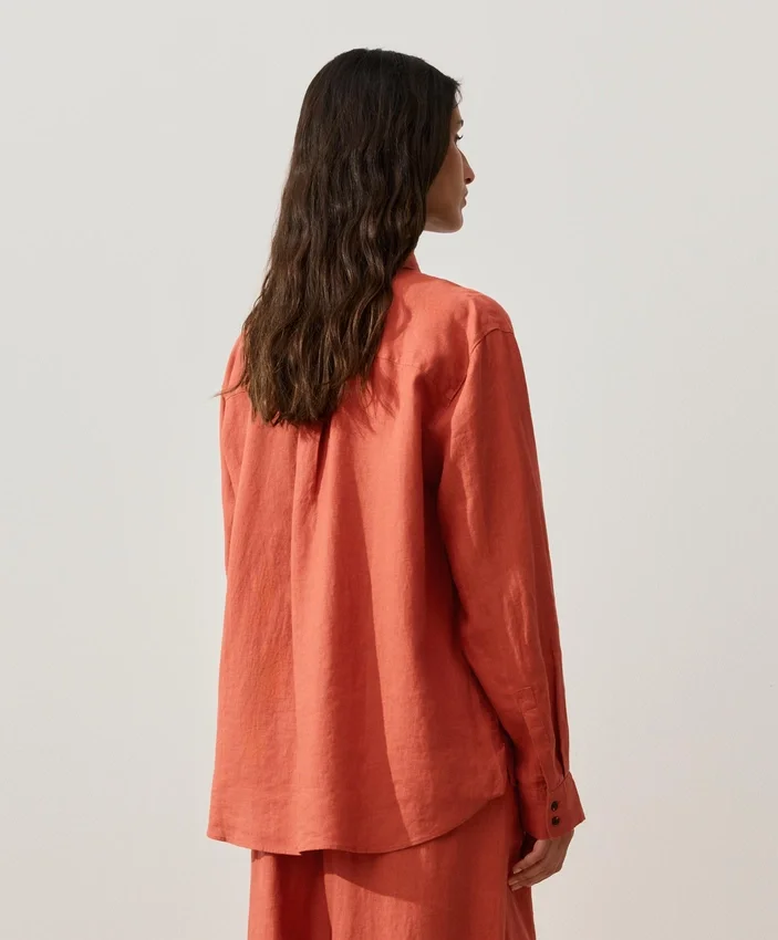 Chemise 100 % lin avec poches Chemise 100 % lin avec poches