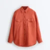 Chemise 100 % lin avec poches Chemise 100 % lin avec poches