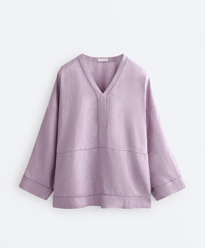 Chemise caftan 100 % lin Chemise caftan 100 % lin