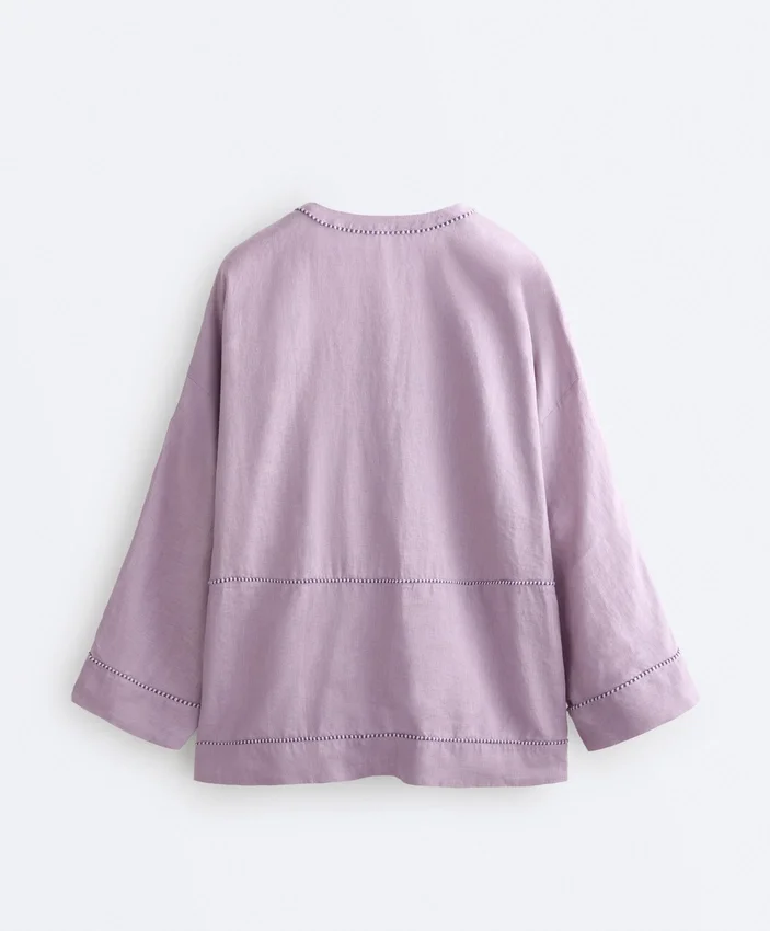 Chemise caftan 100 % lin Chemise caftan 100 % lin