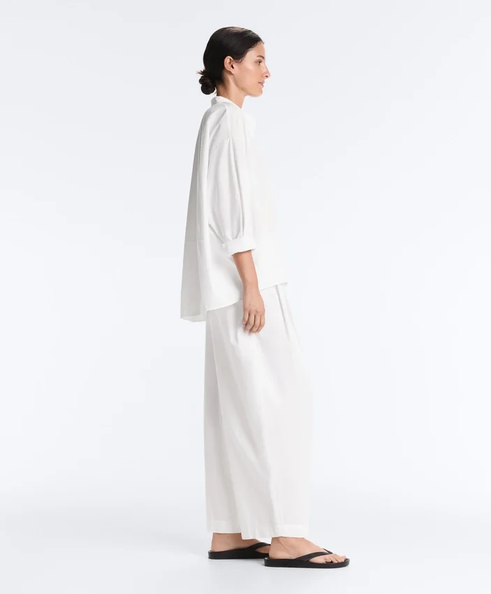 Chemise à col montant 100 % coton Chemise à col montant 100 % coton